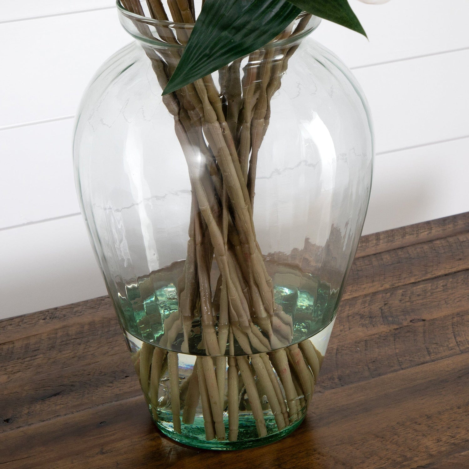 Signature Collection 29” Lily Artificial Arrangement in Glass Vase
