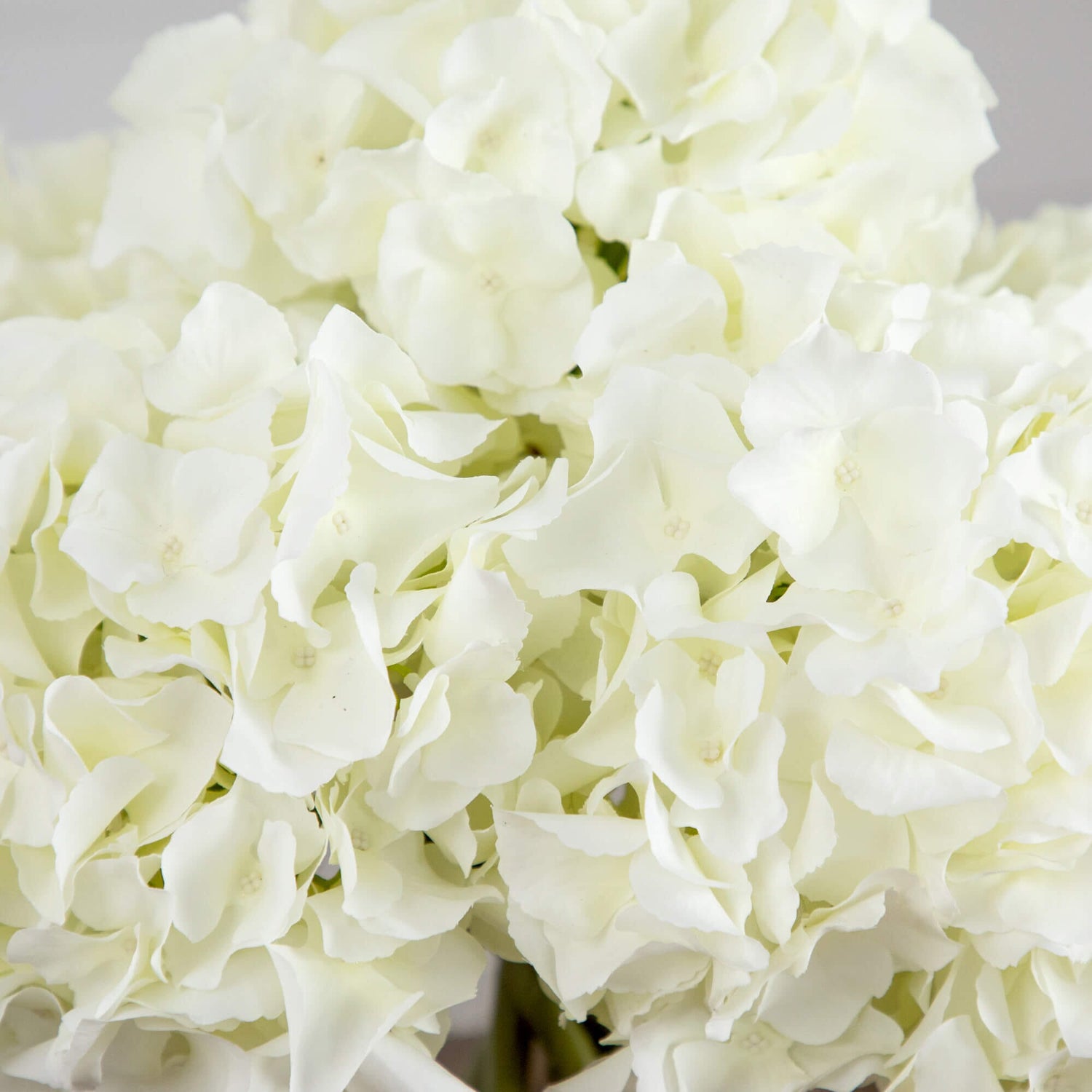 Wedding Collection 14" Artificial Hydrangea Arrangement in Glass Vase