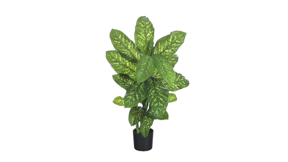 buy dieffenbachia plant Nearly Natural 4-ft Dieffenbachia Plant (Real Touch)