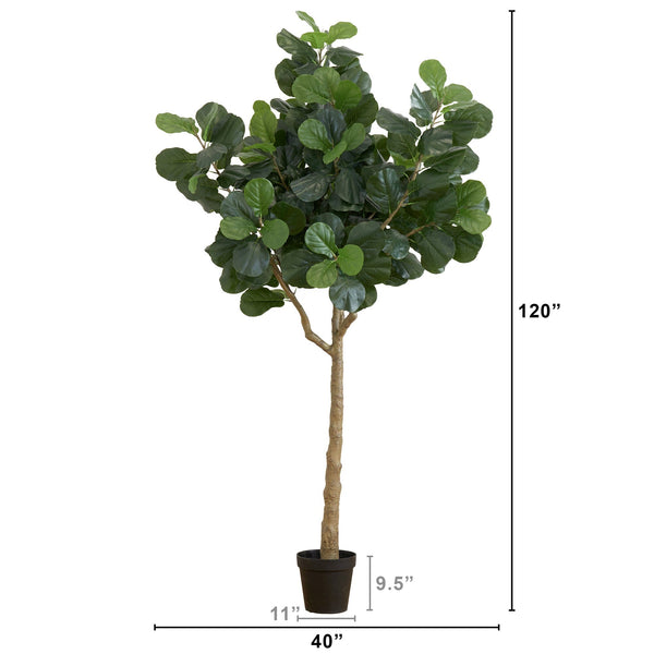 10’ Artificial Fiddle Leaf Fig Tree