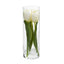 10" Artificial Tulips Arrangement in Glass Vase"
