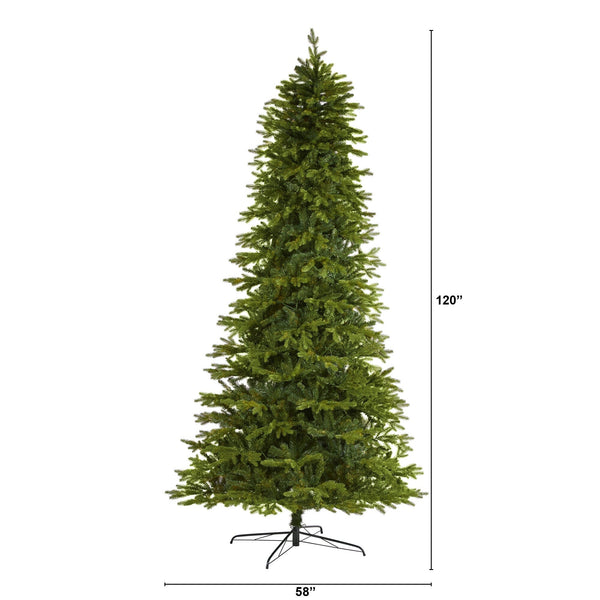 10’ Belgium Fir “Natural Look” Artificial Christmas Tree with 3514 Bendable Branches