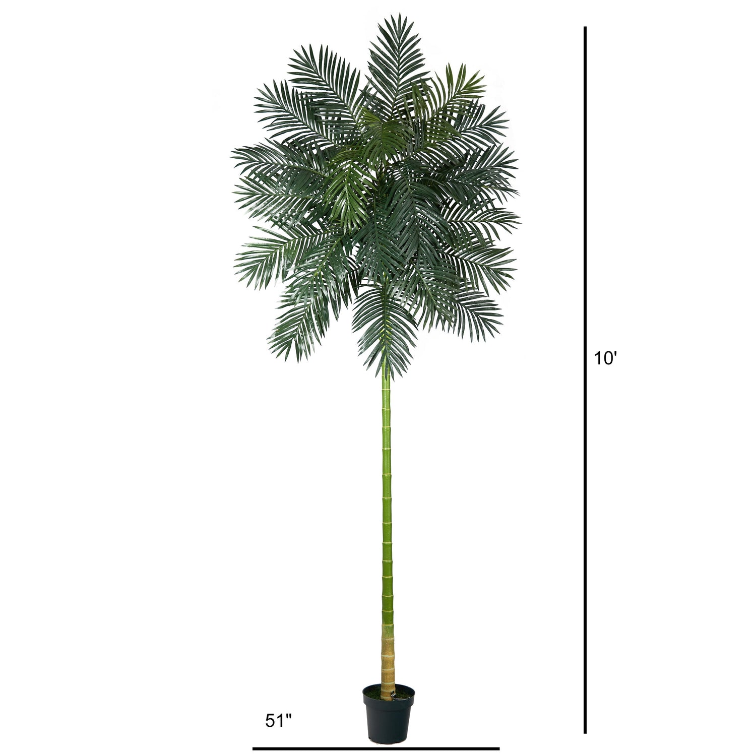 10’ Golden Cane Artificial Palm Tree