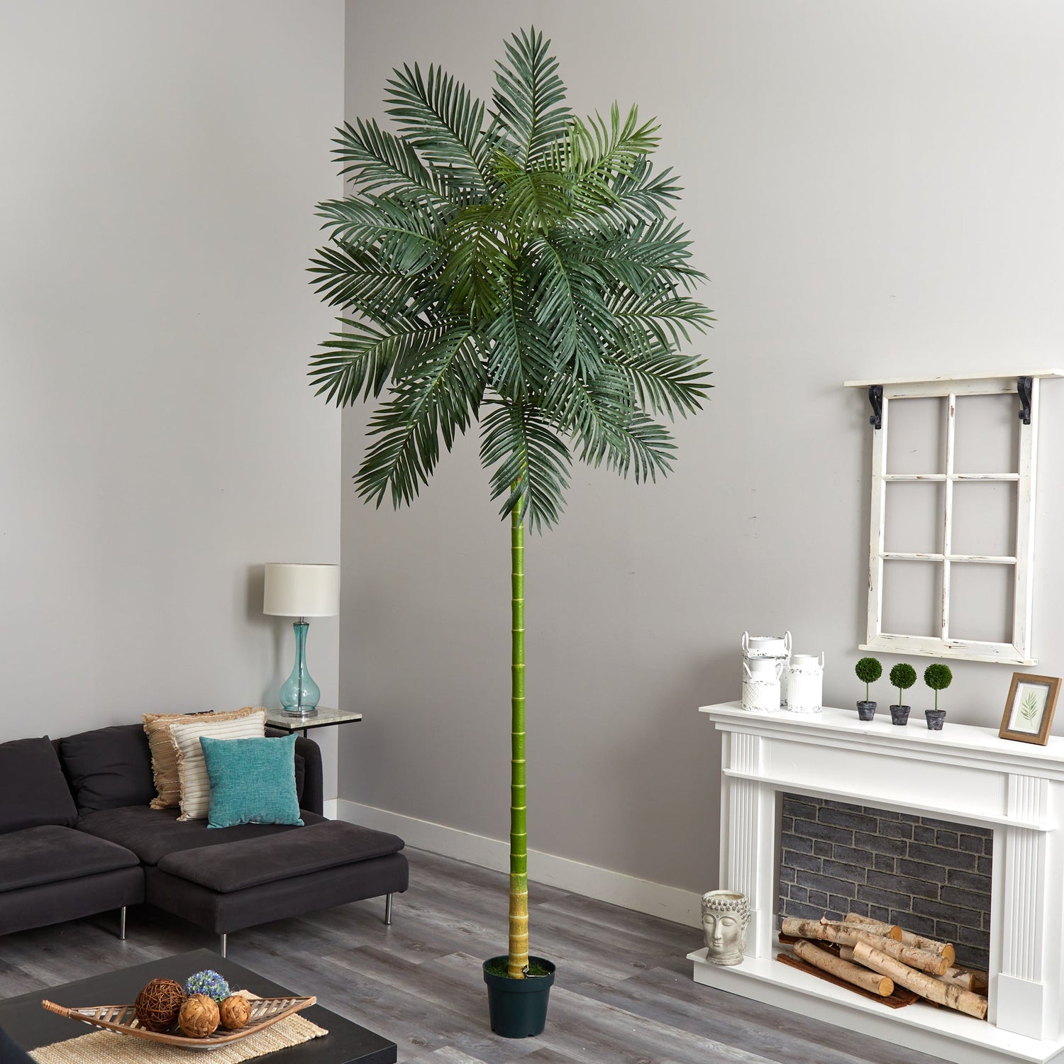 10’ Golden Cane Artificial Palm Tree