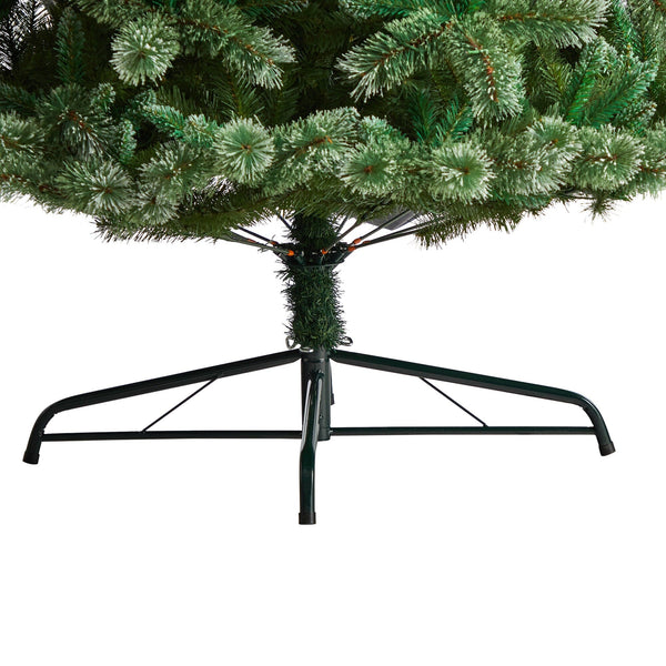 10’ Wisconsin Slim Snow Tip Pine Artificial Christmas Tree with 1652 Bendable Branches