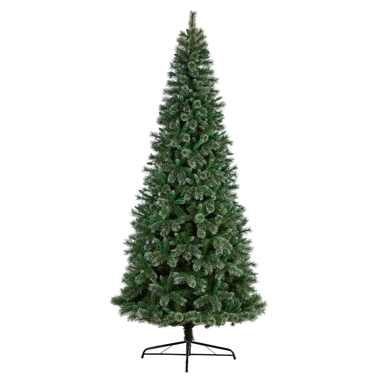 10’ Wisconsin Slim Snow Tip Pine Artificial Christmas Tree with 1652 Bendable Branches