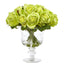 11” Rose Artificial Arrangement in Royal Glass Urn
