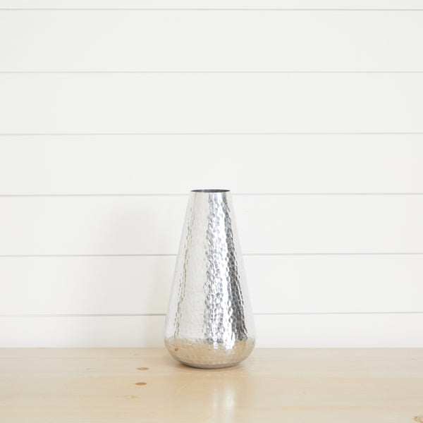 12” Aluminum Tear Drop Flower Vase