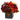 12” Autumn Hydrangea Berry Artificial Arrangement in Black Vase
