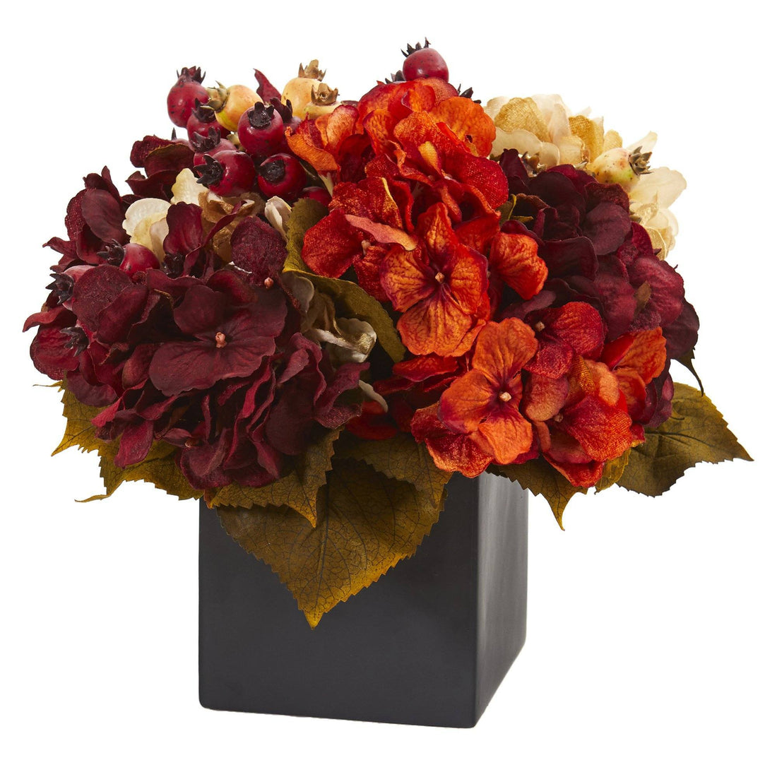 Autumn Hydrangea and Berry Arrangement