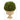 12” Boxwood Topiary Ball Preserved Plant in Decorative Urn