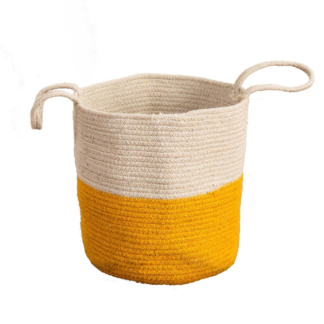 planter woven 12” Handmade Natural Cotton Woven Planter