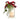 12" Holiday White Lantern With Berries, Pine and Plaid Bow Christmas Table Arrangement"