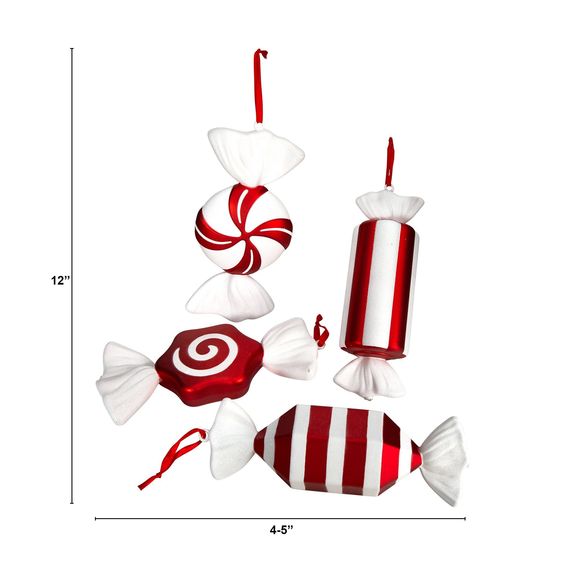 12” Jumbo Assorted Candy Holiday Christmas Deluxe Shatterproof