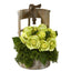 12” Rose Artificial Arrangement in Faucet Planter