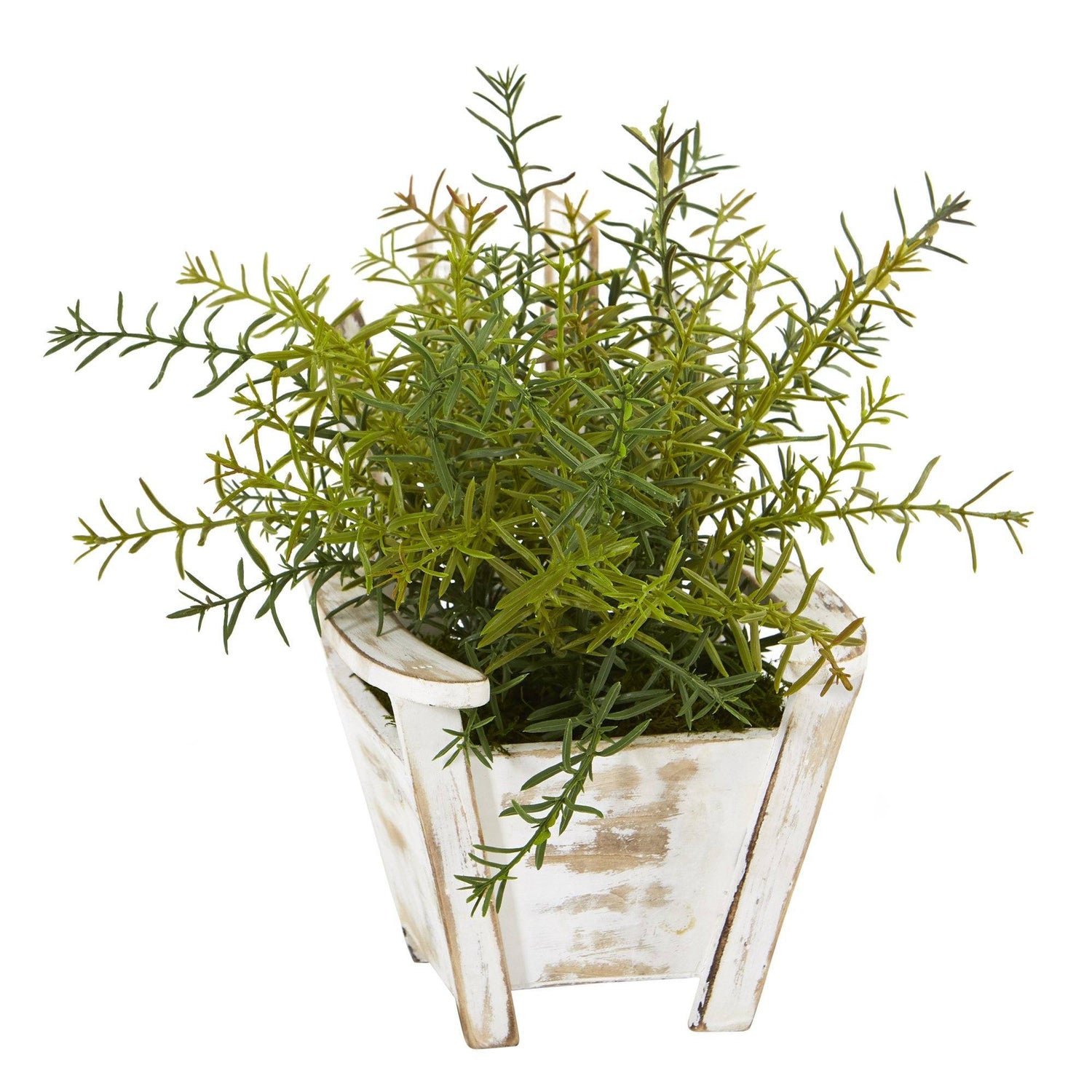 12” Rosemary Artificial Plant in Chair Planter