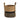13" Boho Chic Basket Natural Jute Basket Planter, Black Bottom Natural Top with Handles"