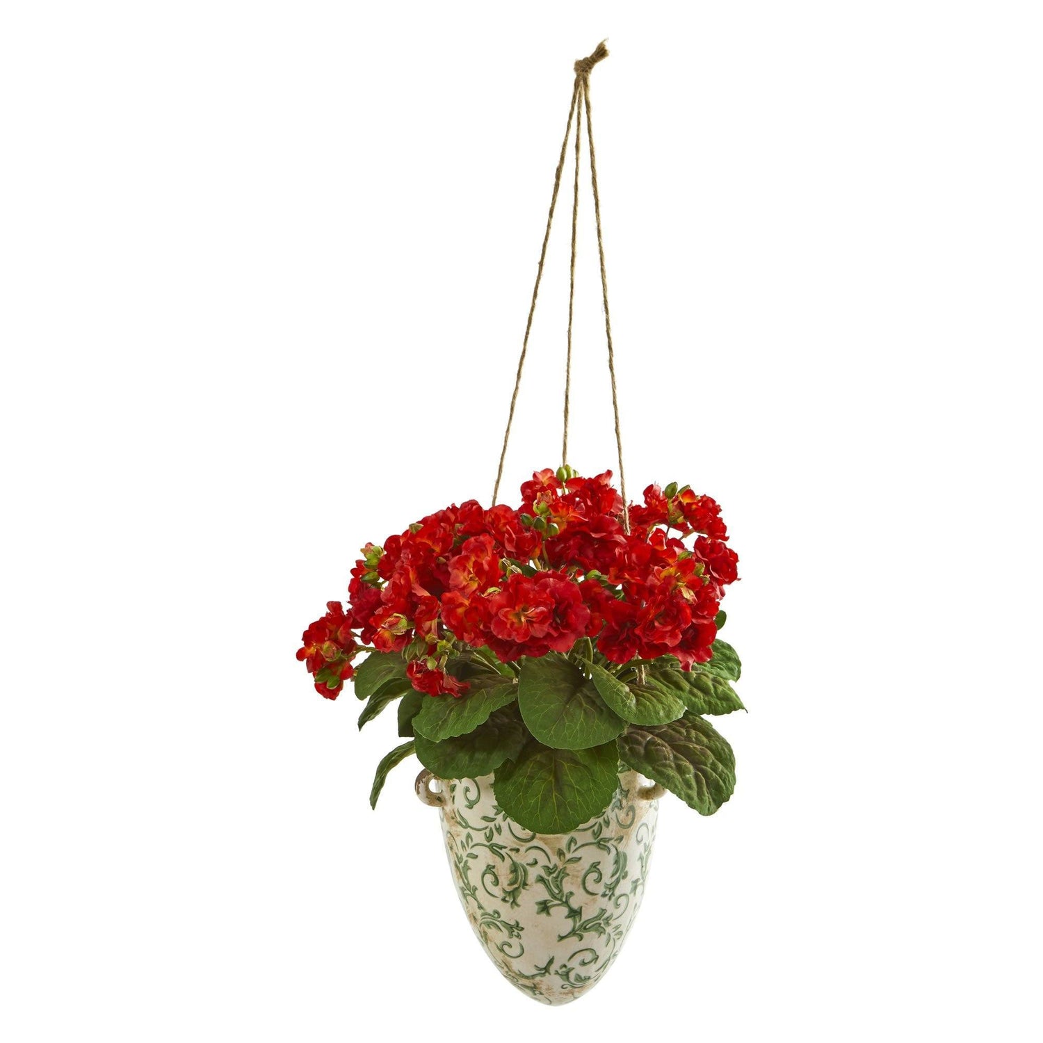 13” Violet Artificial Plant in Floral Hanging Vase
