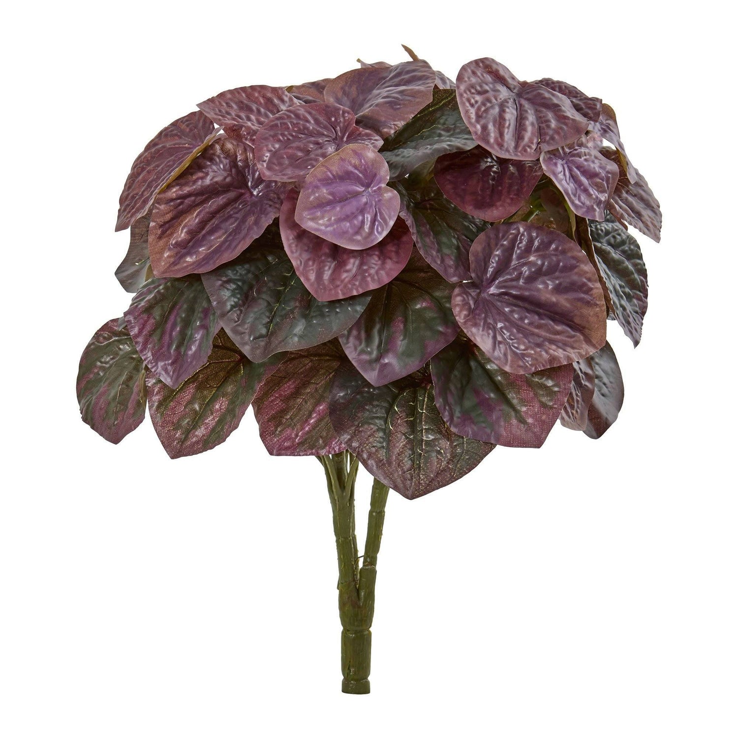 14” Artificial Deep Purple Peperomia Plant (Set of 6)