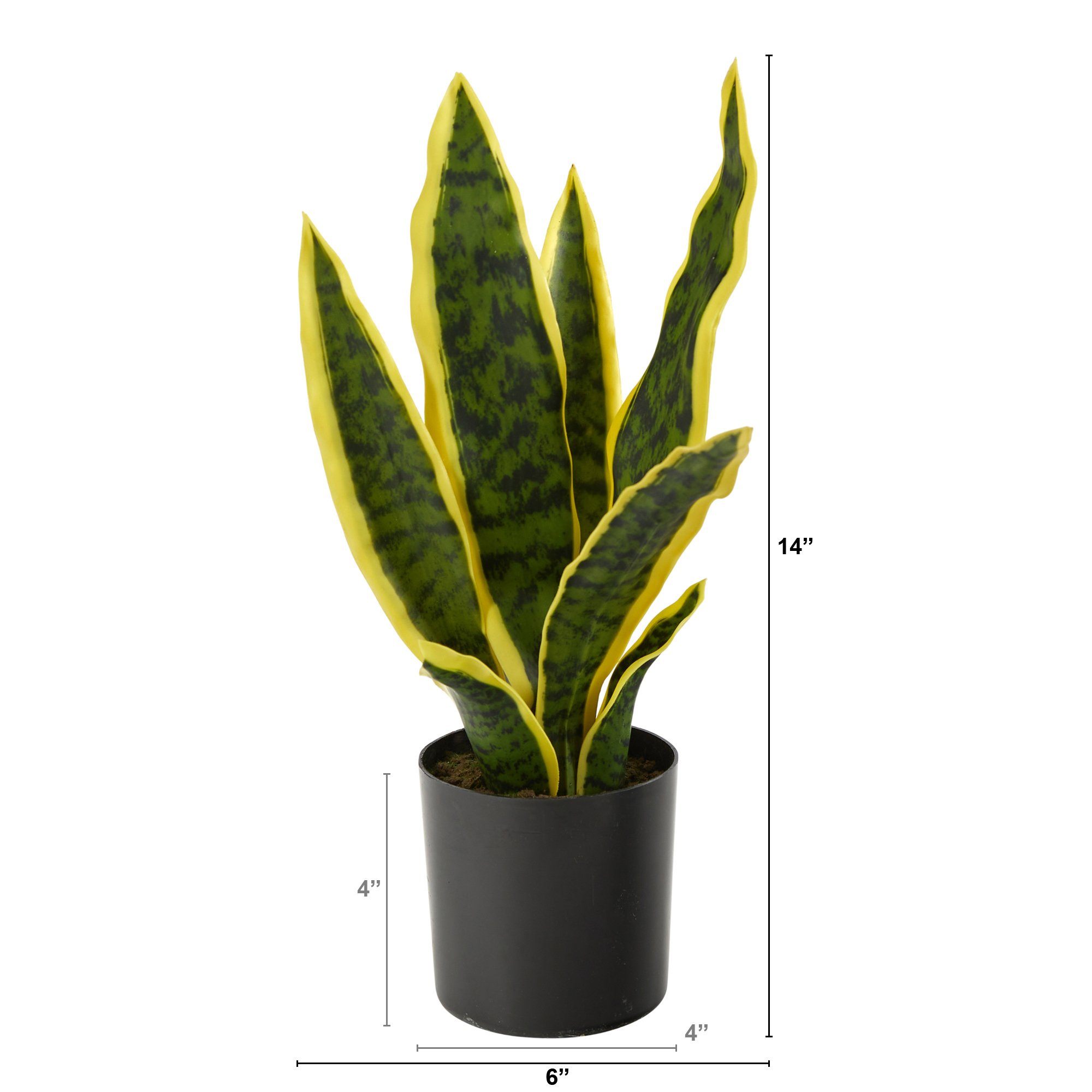 14” Sansevieria Artificial Plant | Nearly Natural