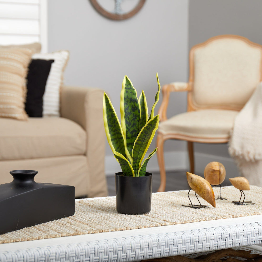 nearly natural sansevieria 14” Sansevieria Artificial Plant