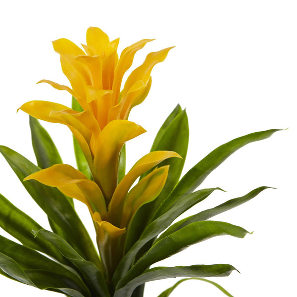 15” Artificial Bromeliad Flower (Set of 4)