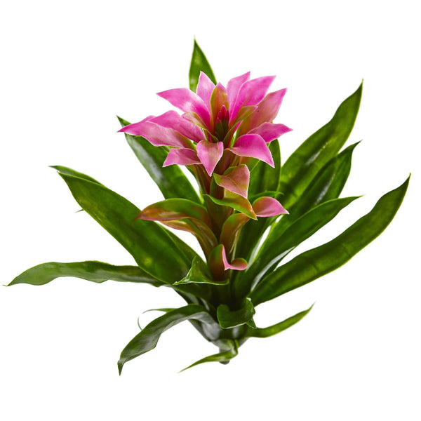 15” Artificial Bromeliad Flower (Set of 4)