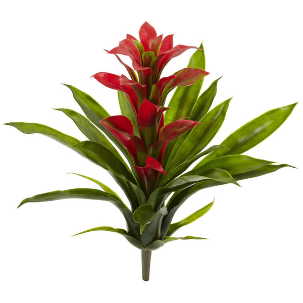 15” Artificial Bromeliad Flower (Set of 4)