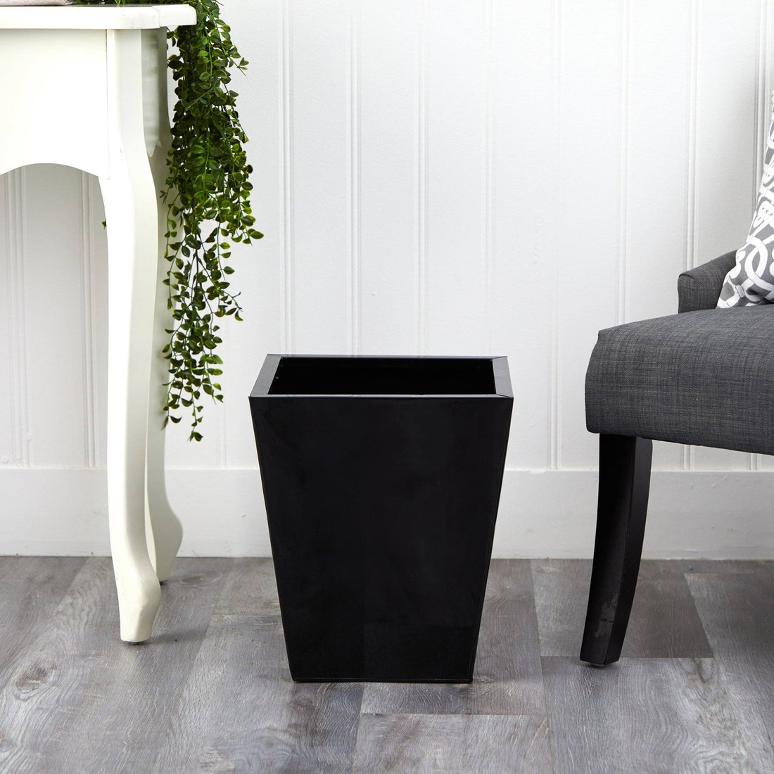 15” Classic Square Metal Planter | Nearly Natural, image size:1100x1100