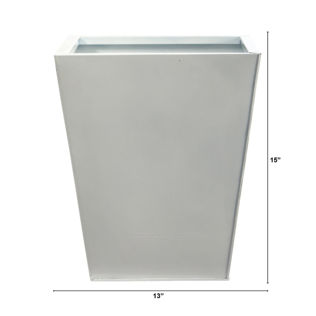 15 litre square plant pots 15” Classic Square Metal Planter