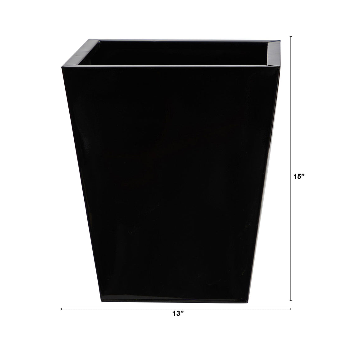 15 square plastic planter 15” Classic Square Metal Planter
