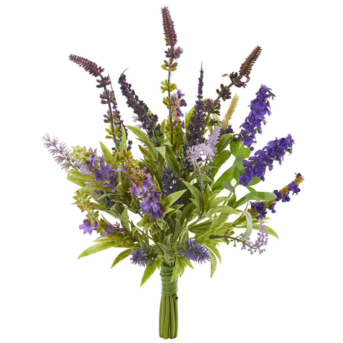 artificial lavender flower arrangements 15” Lavender Artificial Flower Bouquet (Set of 3)