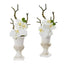 15” Phalaenopsis Orchid Arrangement in White Urn (Set of 2)