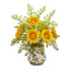 16” Gerber Daisy and Maiden Hair Arrangement in Vase