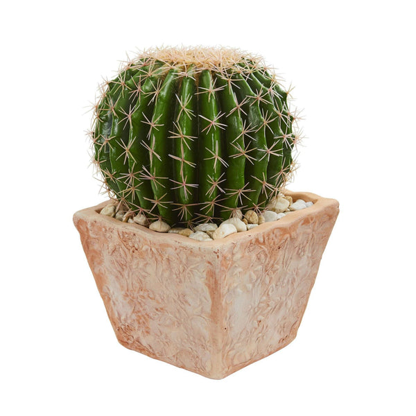 17" Cactus Artificial Plant in Terra Cotta Planter"