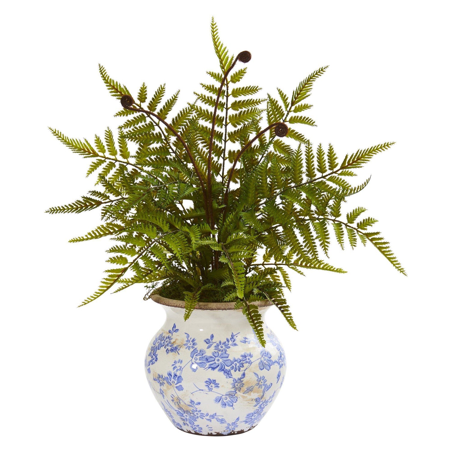 17” Fern Artificial Plant in Floral Planter