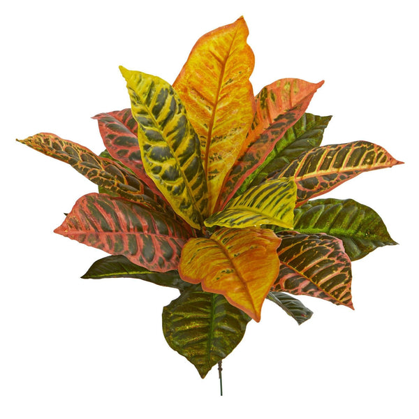 17” Garden Croton Artificial Plant (Real Touch) (Set of 6)