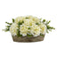 17” Hydrangea and Eucalyptus Artificial Arrangement
