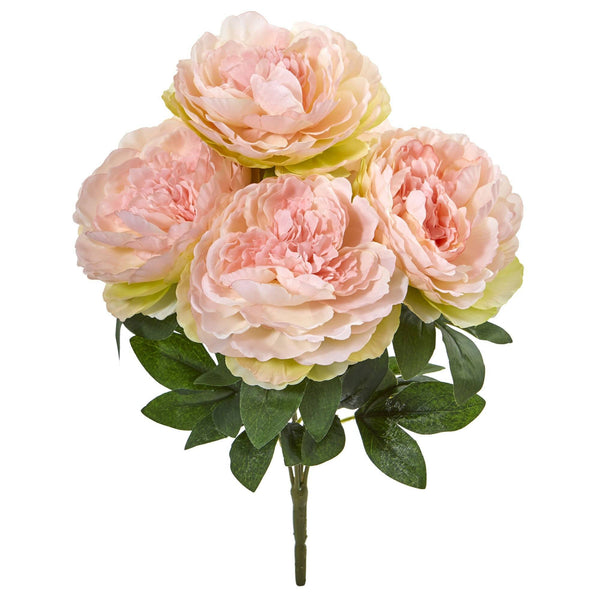 17” Peony Artificial Flower Bouquet (Set of 6)