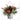 17” Pinecone and Berries Arrangement with Decorative Metal Vase and Wrired Red Tree