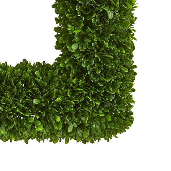 17” Tea Leaf Square Wreath UV Resistant (Indoor / Outdoor)