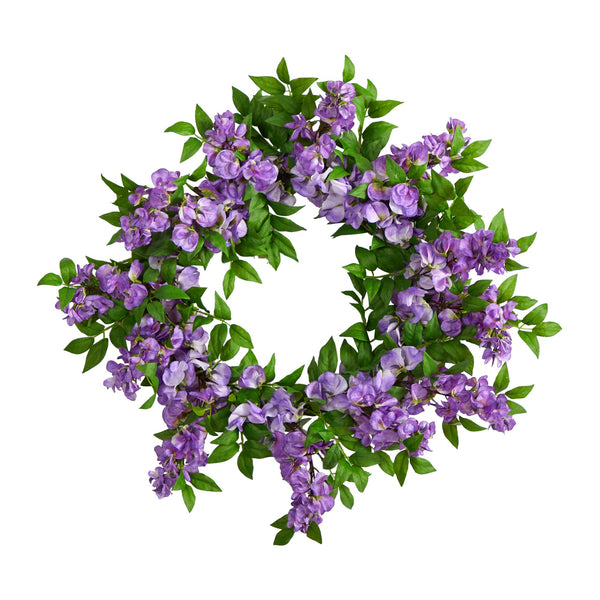 18” Wisteria Artificial Wreath