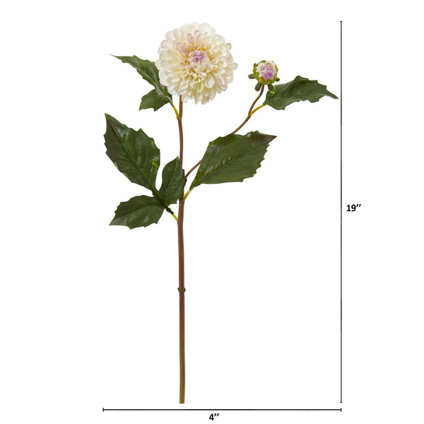 19” Dahlia Artificial Flower (Set of 6)
