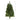 2' Flat Back Wall Hanging Artificial Christmas Tree with 20 Clear LED Lights