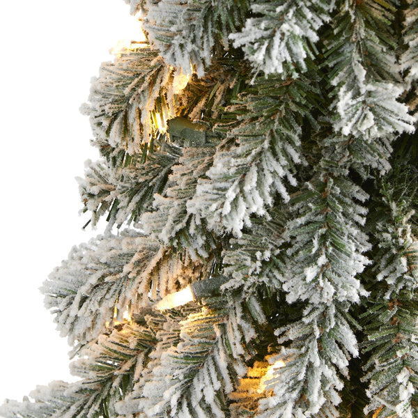 2’ Flocked Alpine Artificial Christmas Tree