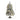 2’ Flocked Grand Alpine Artificial Christmas Tree with 35 Clear Lights and 111 Bendable Branches on Natural Trunk