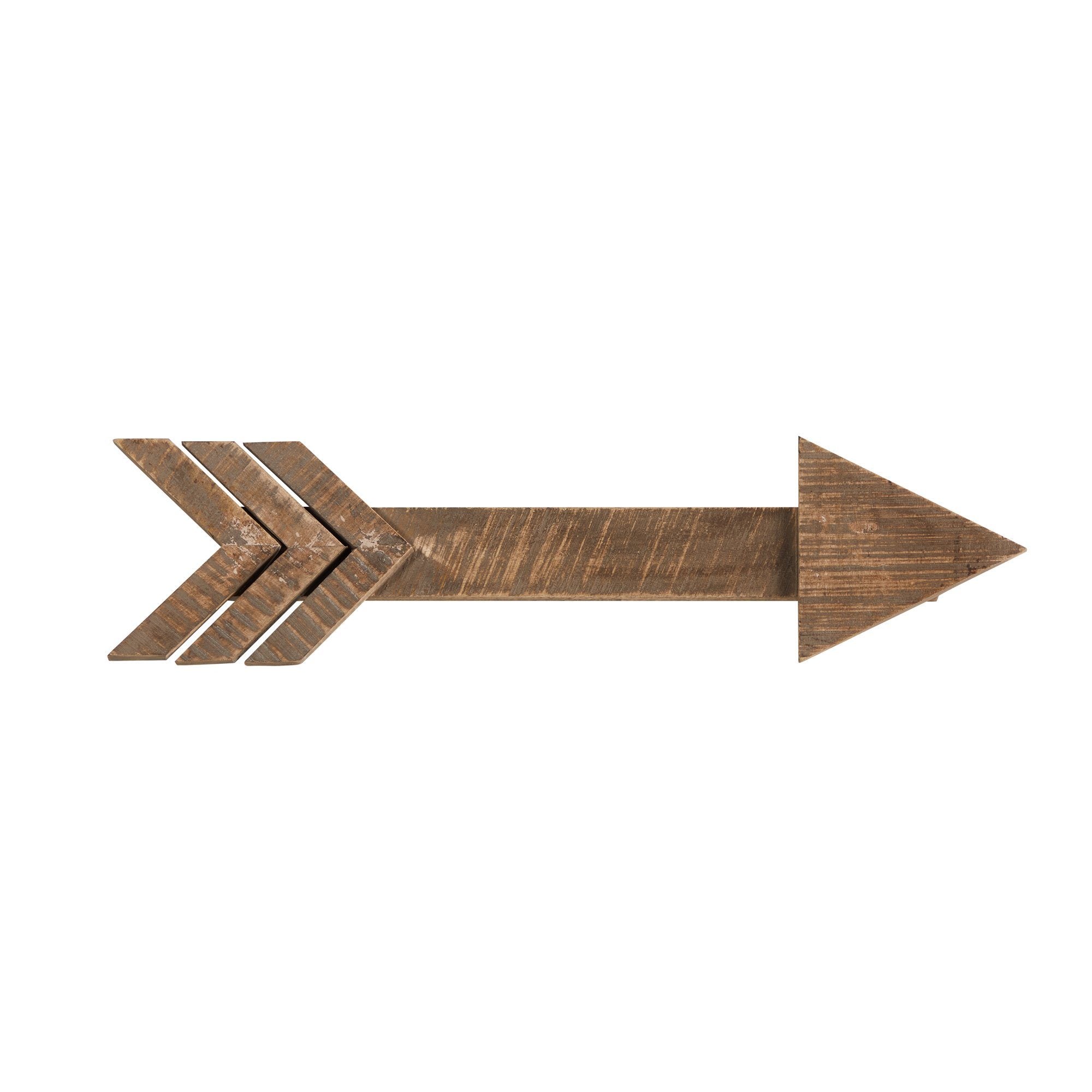 2' Rustic Wood Arrows Wall Art Décor (Set of 2) | Nearly Natural
