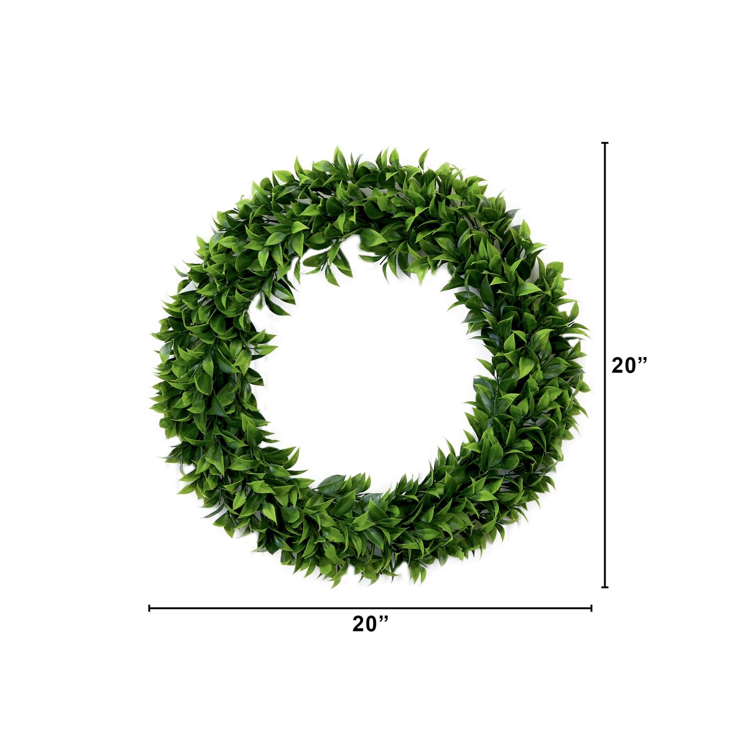 20” Artificial Bay Leaf Wreath