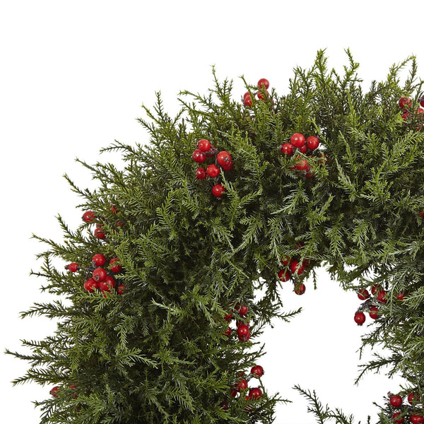 20” Cedar Berry Wreath