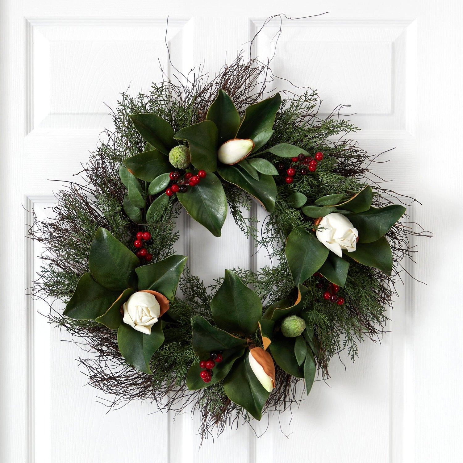 https://www.nearlynatural.com/cdn/shop/products/artificial-20-cedar-ruscus-and-magnolia-with-berries-artificial-wreath-nearly-natural-793783.jpg?v=1699499753&width=1500
